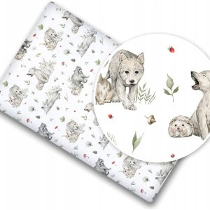 Prześcieradło 120x60 do łóżeczka bawełna materiałowe Babymam