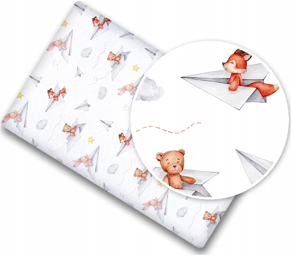Prześcieradło 120x60 do łóżeczka bawełna materiałowe Babymam