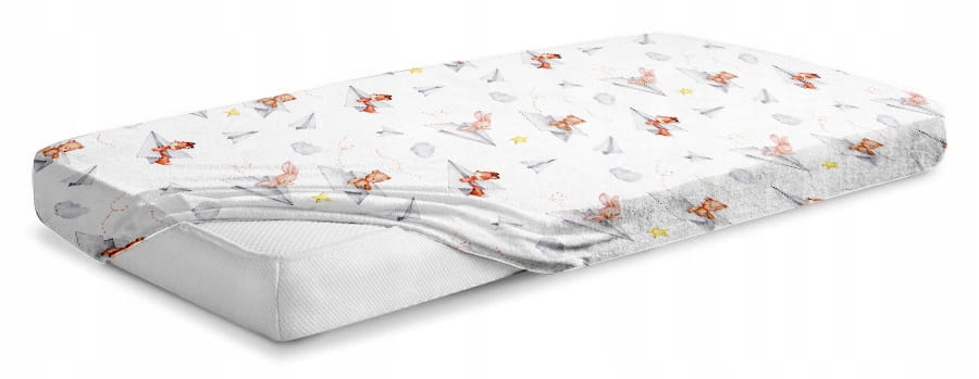Prześcieradło 120x60 do łóżeczka bawełna materiałowe Babymam - obrazek 4