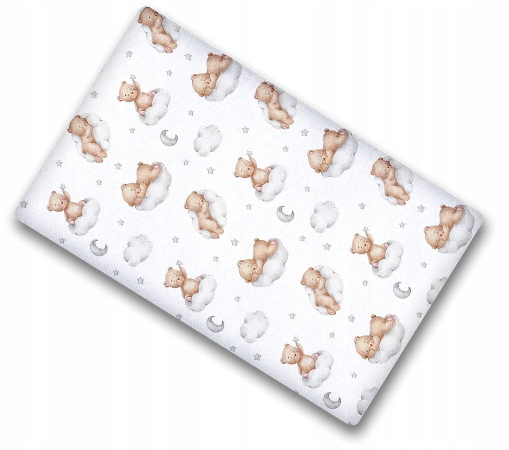 Prześcieradło 120x60 do łóżeczka bawełna materiałowe Babymam - obrazek 3