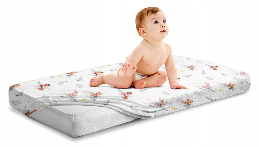 Prześcieradło 120x60 do łóżeczka bawełna materiałowe Babymam - obrazek 5