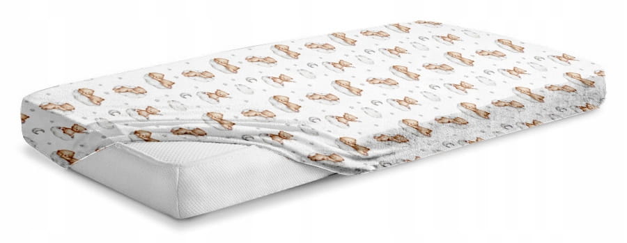 Prześcieradło 120x60 do łóżeczka bawełna materiałowe Babymam - obrazek 4