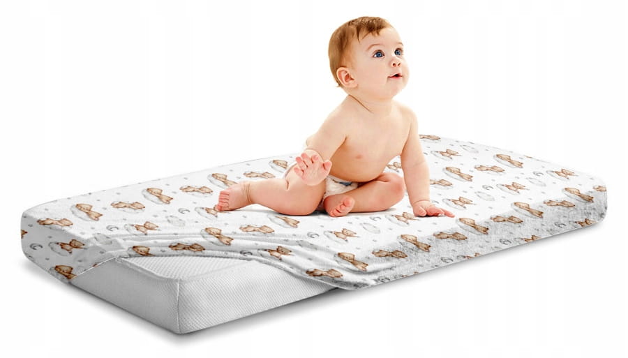 Prześcieradło 120x60 do łóżeczka bawełna materiałowe Babymam - obrazek 5