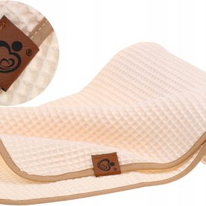 Kocyk dla niemowląt wafel bawełna 100% do wózka gondoli kołyski 78x100 Babymam