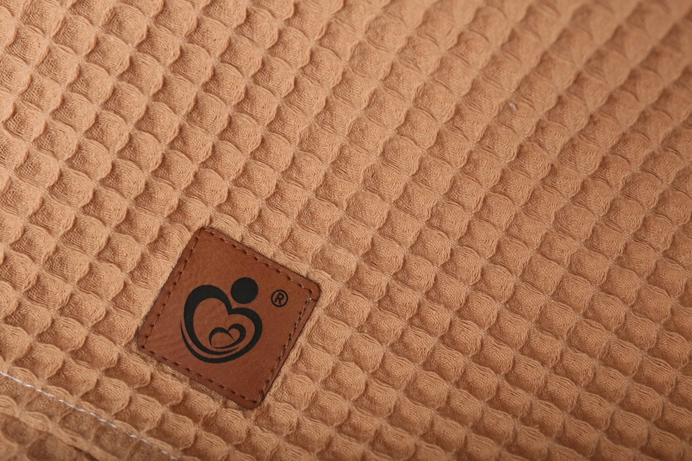 Chustka z daszkiem wafel chusteczka wiązana czapka na głowę Babymam - obrazek 2