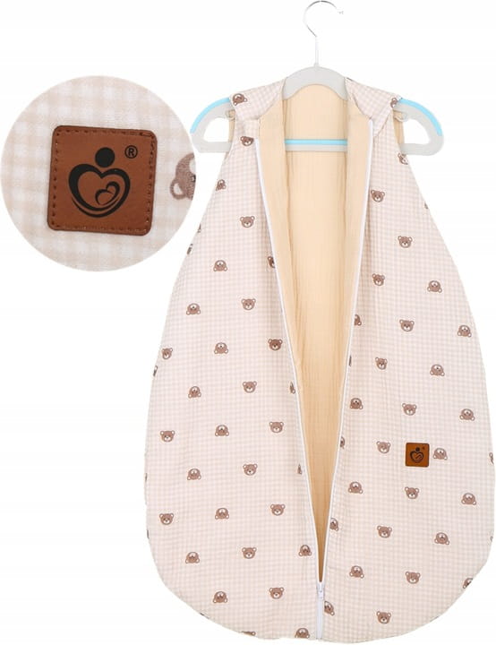 Babymam śpiworek do spania muślinowy regulowany niemowlęcy double light