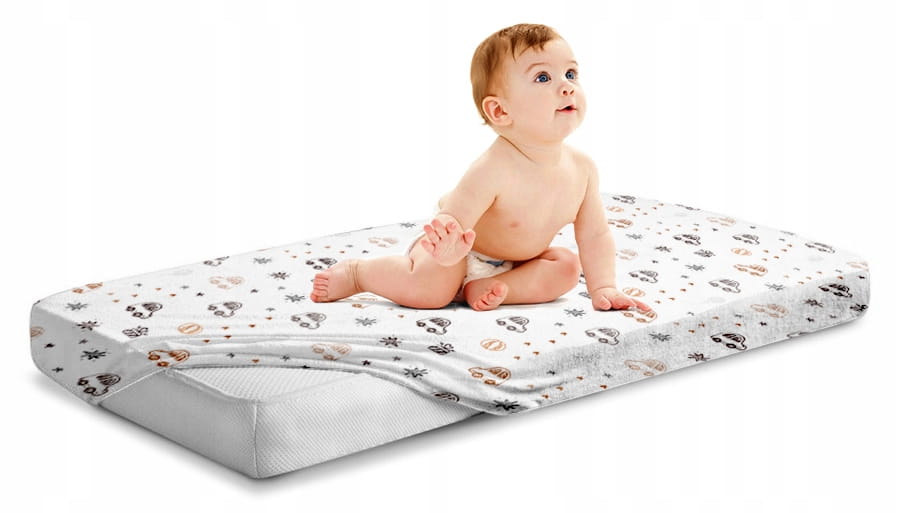 Prześcieradło 120x60 do łóżeczka bawełna materiałowe Babymam - obrazek 2