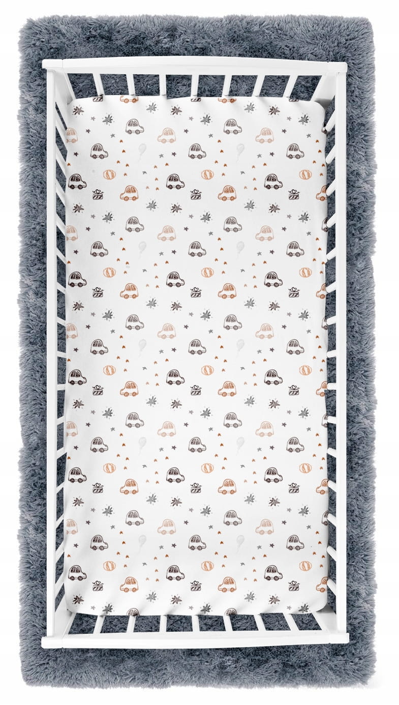 Prześcieradło 120x60 do łóżeczka bawełna materiałowe Babymam - obrazek 3