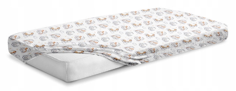 Prześcieradło 120x60 do łóżeczka bawełna materiałowe Babymam - obrazek 2