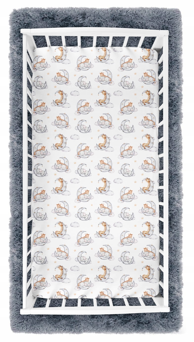 Prześcieradło 120x60 do łóżeczka bawełna materiałowe Babymam - obrazek 4