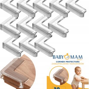 Babymam zabezpieczenia na rogi kanty narożniki ochronne silikonowe 12szt