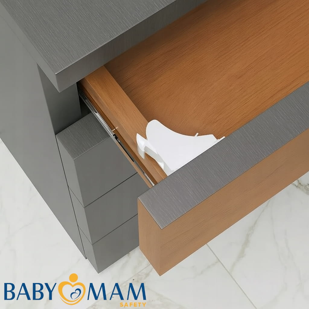 Babymam zabezpieczenia szafek szuflad magnetyczna blokada mebli drzwi 4szt - obrazek 9