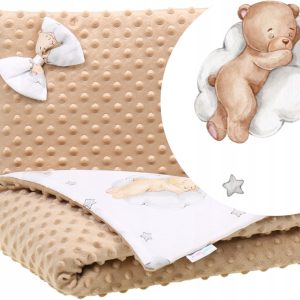 Kocyk minky 75x100 kołderka + poduszka Babymam