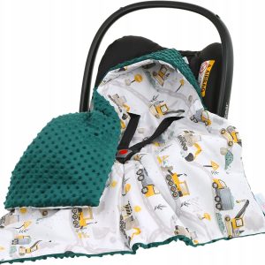 Babymam kocyk minky do fotelika nosidełka ciepły