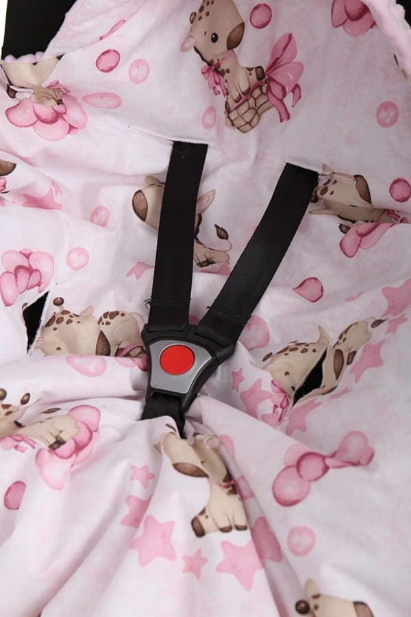 Babymam kocyk minky do fotelika nosidełka ciepły - obrazek 5