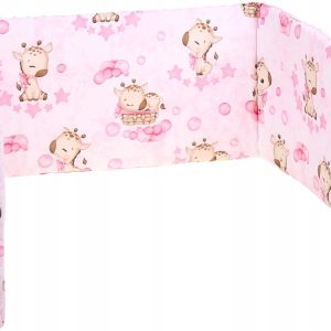Ochraniacz do łóżeczka minky 120x60 na szczebelki 180x30cm Babymam