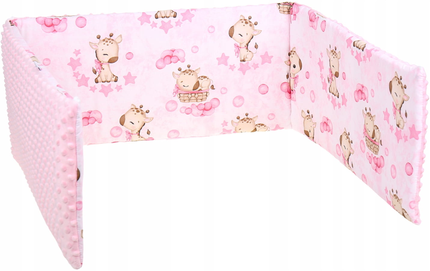 Ochraniacz do łóżeczka minky 120x60 na szczebelki 180x30cm Babymam