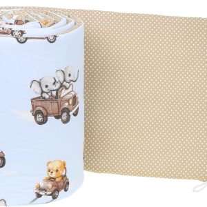 Babymam dwustronny ochraniacz 180x30 do łóżeczka
