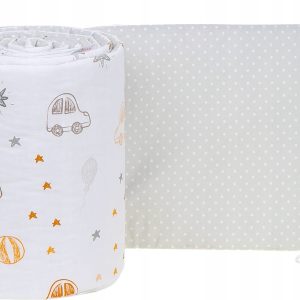Babymam dwustronny ochraniacz 180x30 do łóżeczka