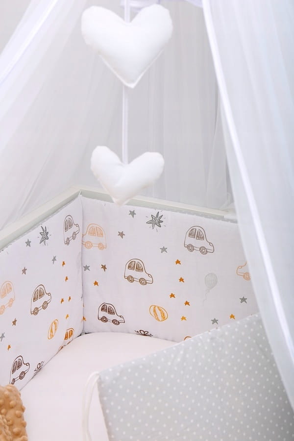Babymam dwustronny ochraniacz 180x30 do łóżeczka - obrazek 2