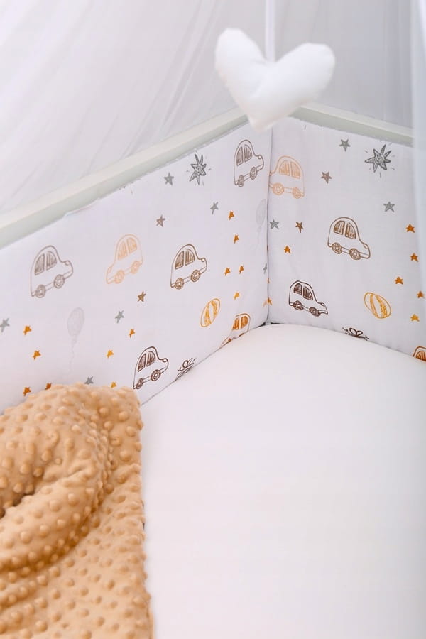 Babymam dwustronny ochraniacz 180x30 do łóżeczka - obrazek 4