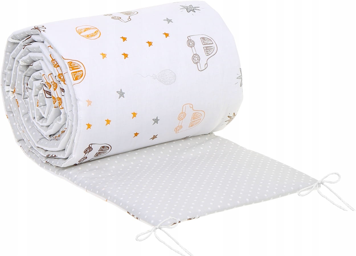 Babymam dwustronny ochraniacz 180x30 do łóżeczka - obrazek 8
