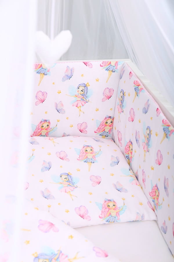 Babymam dwustronny ochraniacz 180x30 do łóżeczka - obrazek 10