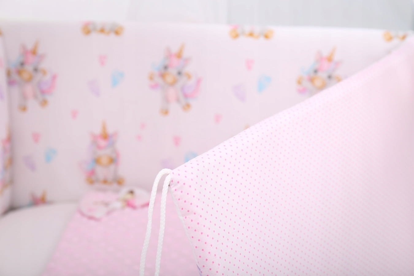 Babymam dwustronny ochraniacz 180x30 do łóżeczka - obrazek 8