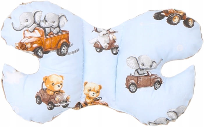 Poduszka motylek do wózka podróżna antywstrząsowa minky Babymam - obrazek 3