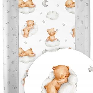 Babymam prześcieradło na przewijak pokrowiec z gumką 70cm bawełna