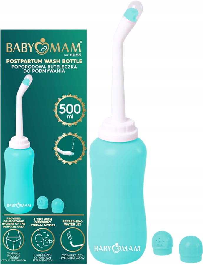 Babymam podpaski poporodowe na dzień +noc + butelka do podmywania zestaw wyprawkowy - obrazek 4