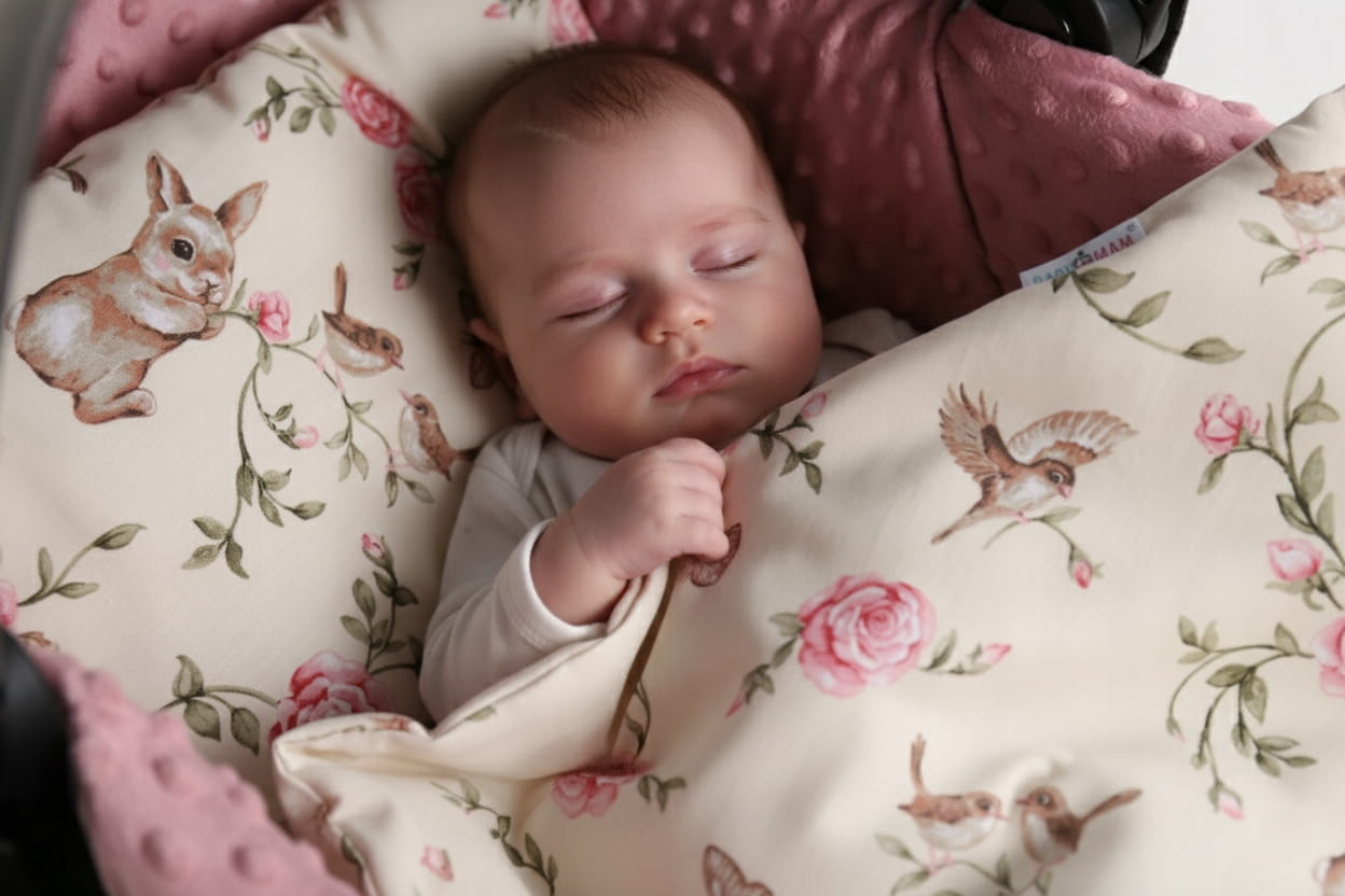 Babymam wkładka do gondoli wózka na zamek usztywniana dwustronna - obrazek 7