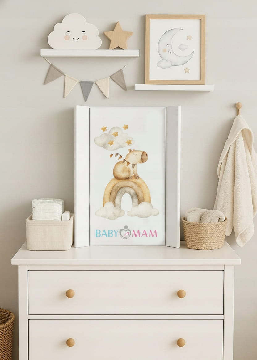 Przewijak usztywniony na łóżeczko komodę 70x50 cm Babymam - obrazek 3