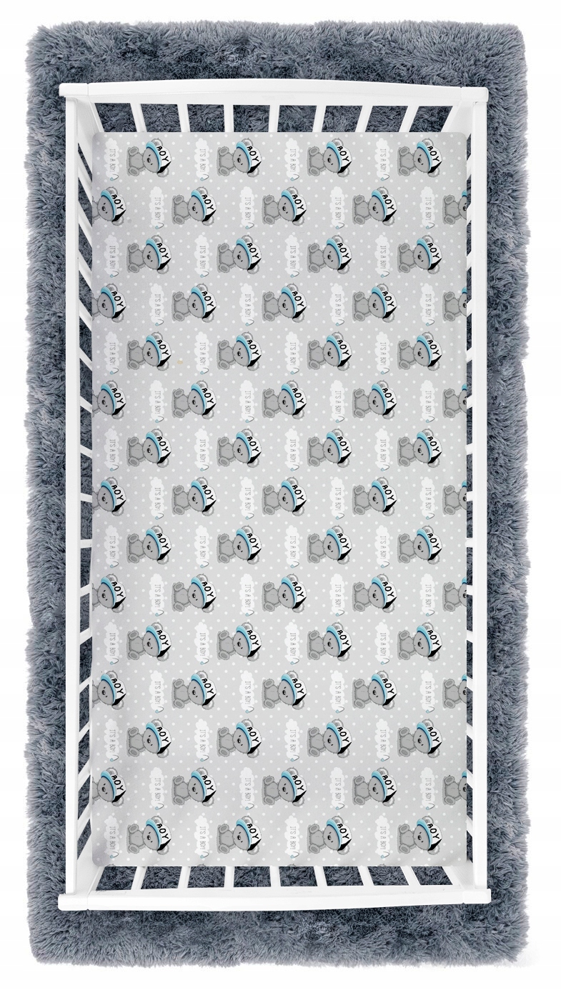 Prześcieradło 120x60 do łóżeczka bawełna materiałowe Babymam - obrazek 2