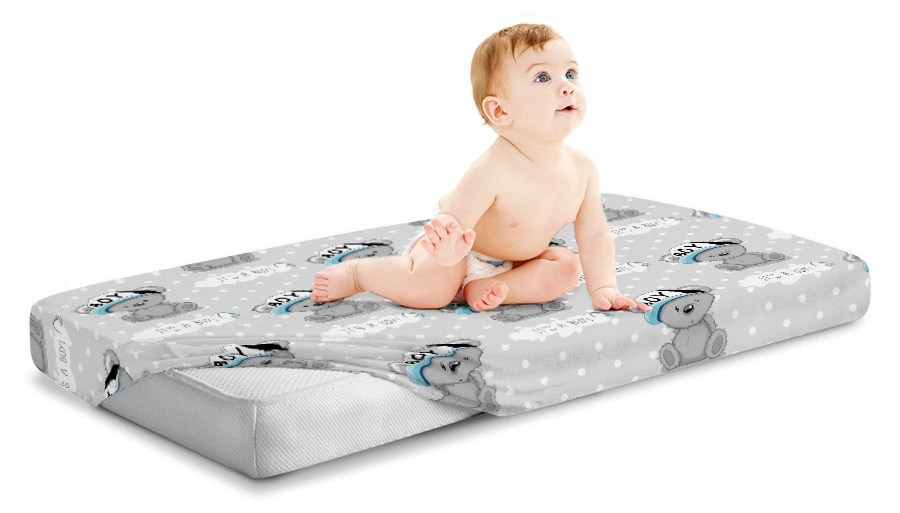 Prześcieradło 120x60 do łóżeczka bawełna materiałowe Babymam - obrazek 3