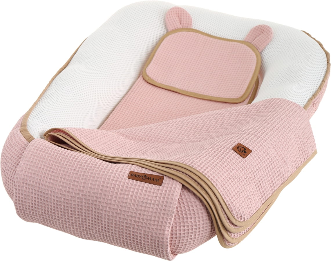 Babymam kokon niemowlęcy AIR 3D safe sleep set gniazdo kojec zestaw
