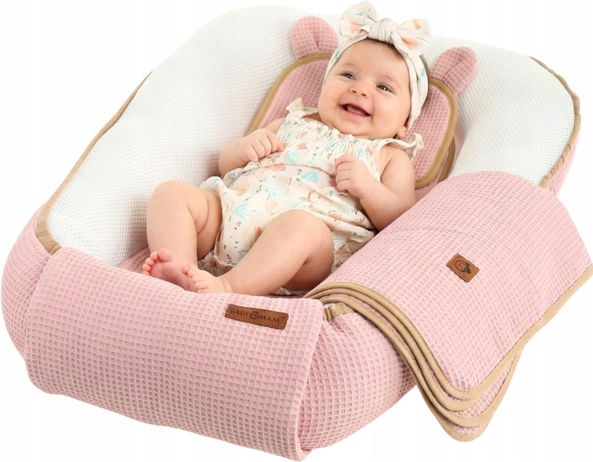 Babymam kokon niemowlęcy AIR 3D safe sleep set gniazdo kojec zestaw - obrazek 4