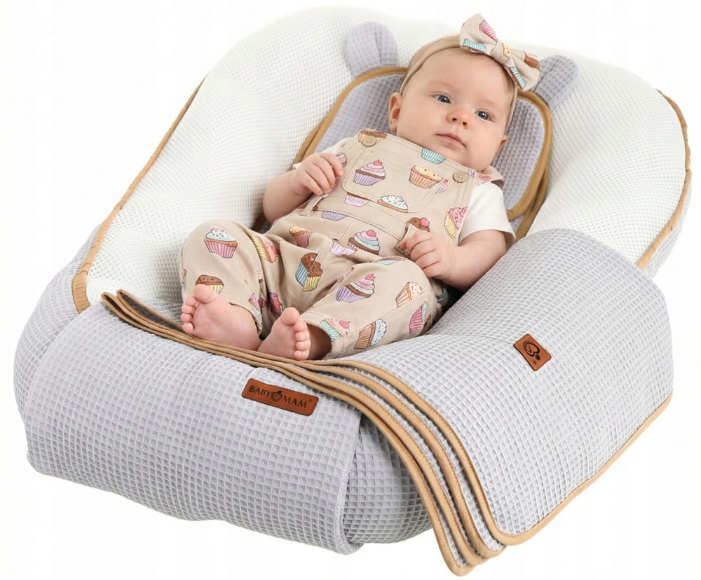Babymam kokon niemowlęcy AIR 3D safe sleep set gniazdo kojec zestaw - obrazek 4