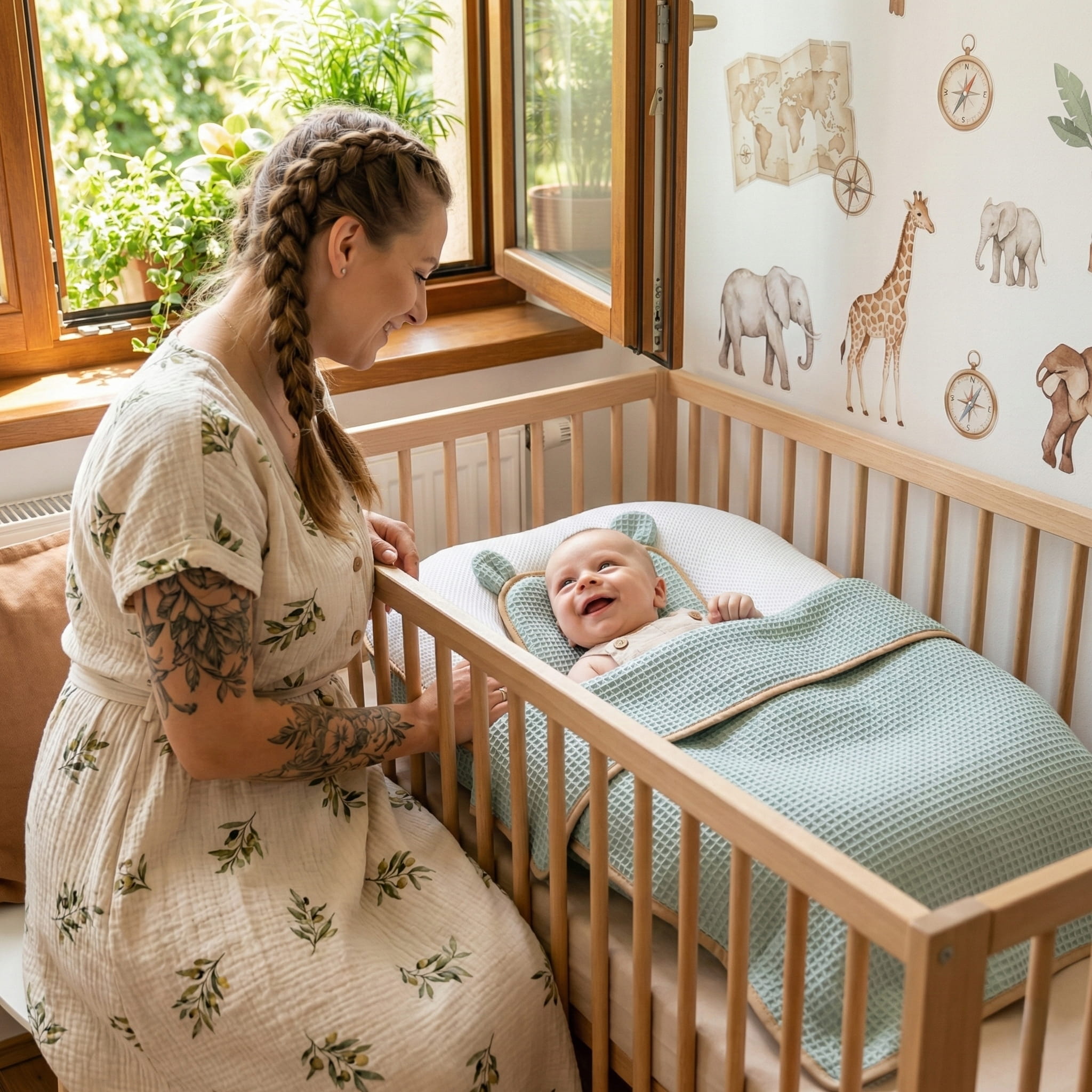 Babymam kokon niemowlęcy AIR 3D safe sleep set gniazdo kojec zestaw - obrazek 2