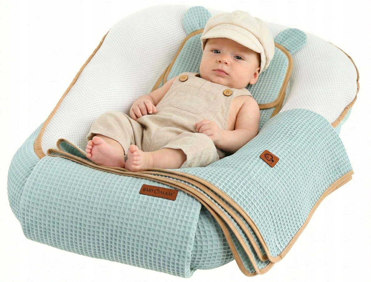 Babymam kokon niemowlęcy AIR 3D safe sleep set gniazdo kojec zestaw - obrazek 3