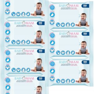 7x pachnące woreczki na zużyte pieluszki Babymam 700szt 7pak