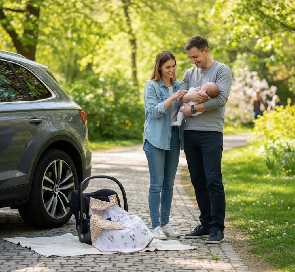 Babymam kocyk minky do fotelika nosidełka ciepły - obrazek 7