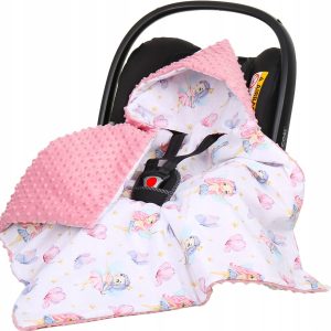 Babymam kocyk minky do fotelika nosidełka ciepły