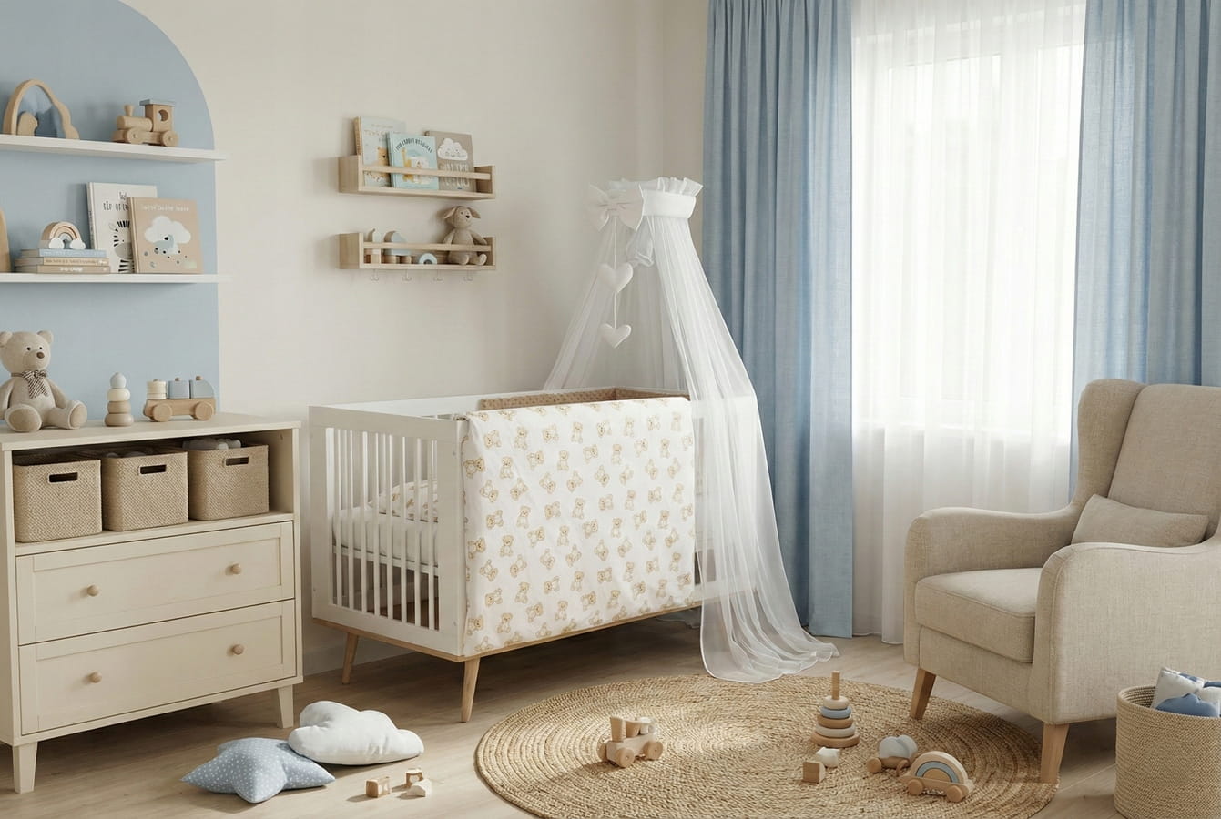 Ochraniacz do łóżeczka minky 120x60 na szczebelki 180x30cm Babymam - obrazek 4