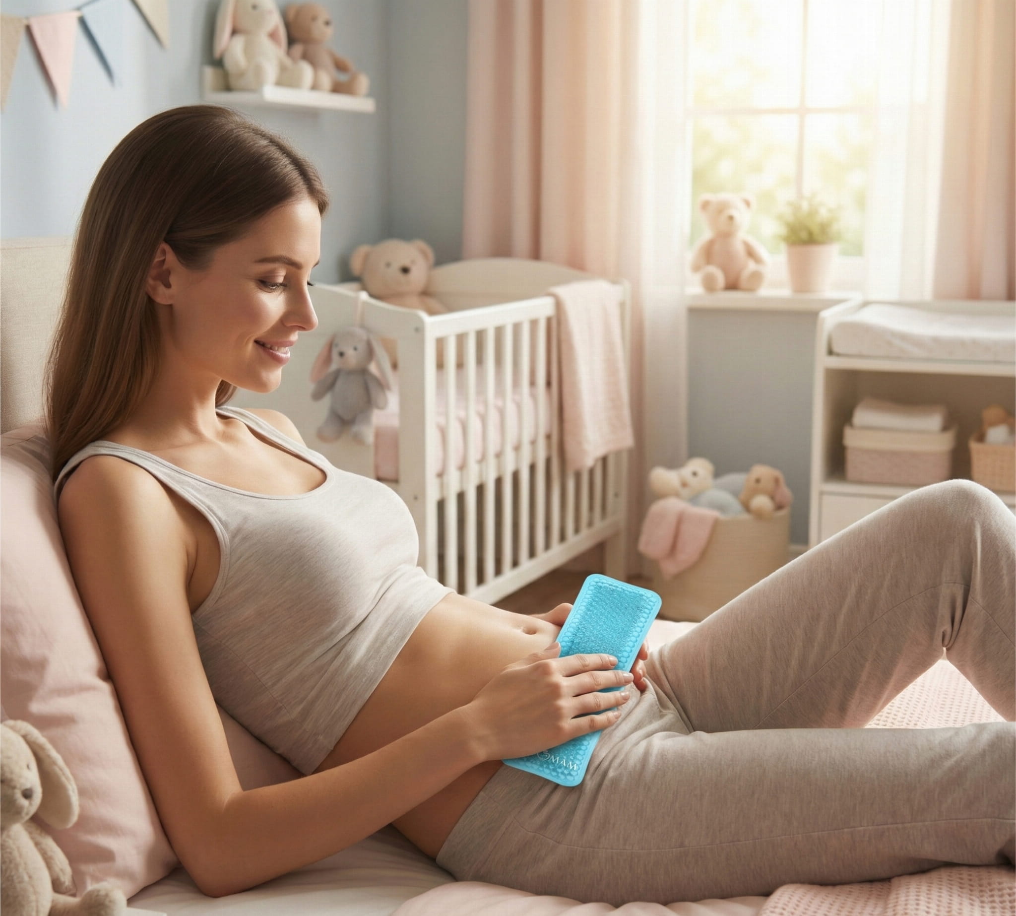 Babymam okłady żelowe do terapii ciepłem i zimnem wkładki po porodzie 2szt - obrazek 9