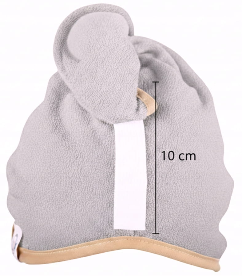 Gruby ręcznik do włosów turban na rzep termofrotte chłonny miękki Babymam - obrazek 4