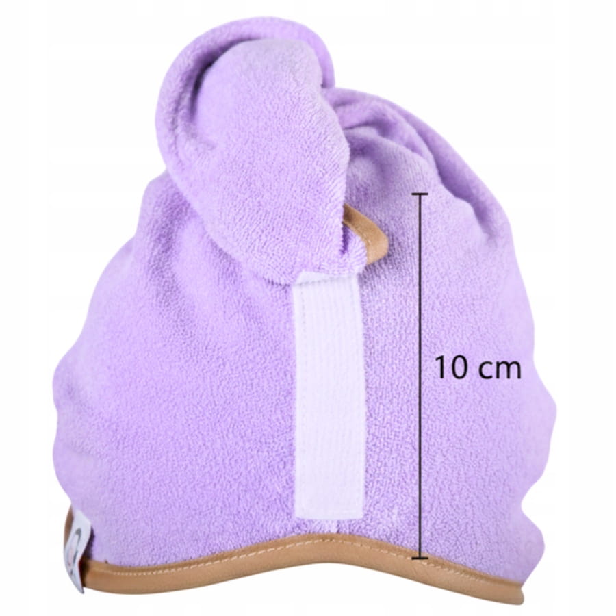 Gruby ręcznik do włosów turban na rzep termofrotte chłonny miękki Babymam - obrazek 8