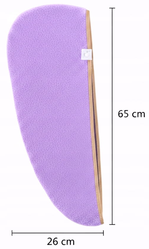 Gruby ręcznik do włosów turban na rzep termofrotte chłonny miękki Babymam - obrazek 10