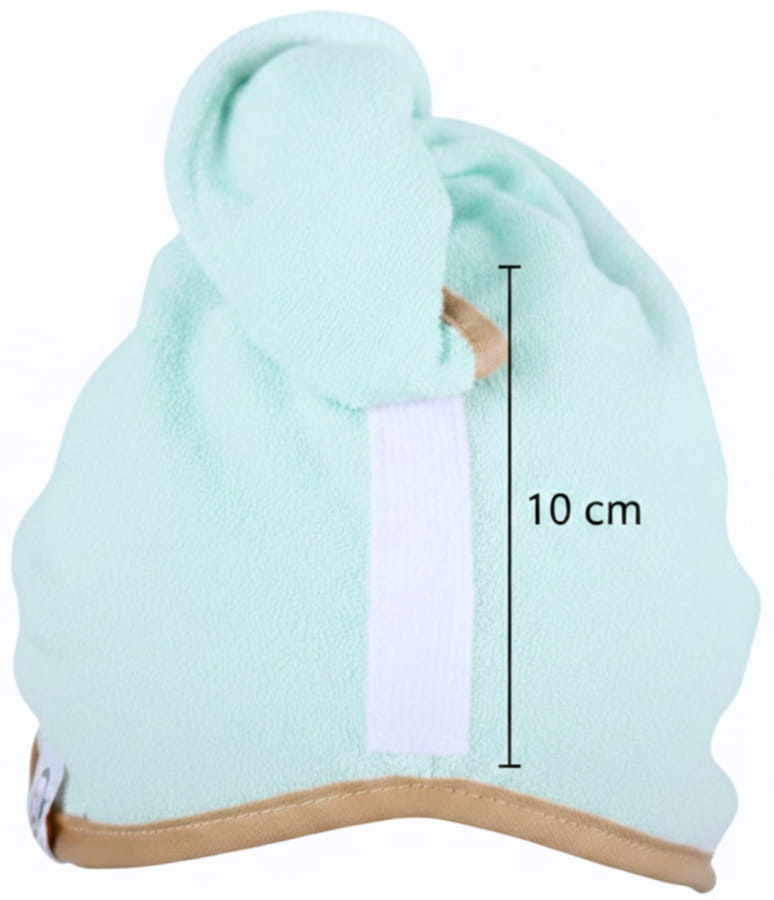 Gruby ręcznik do włosów turban na rzep termofrotte chłonny miękki Babymam - obrazek 4