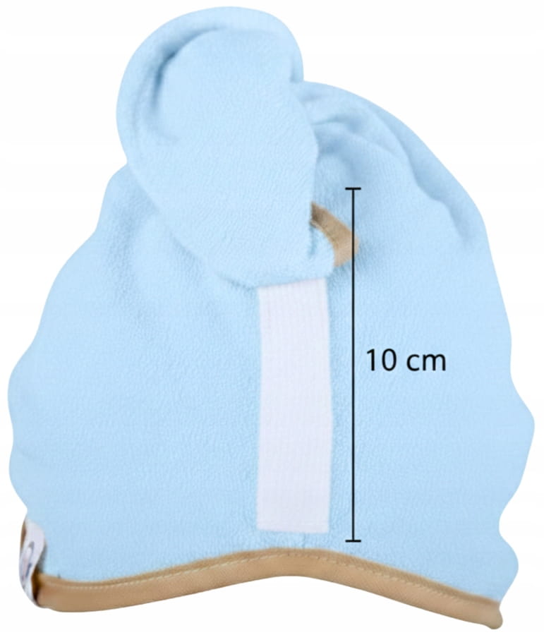 Gruby ręcznik do włosów turban na rzep termofrotte chłonny miękki Babymam - obrazek 5